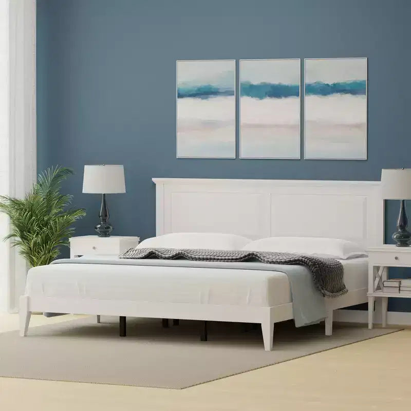 Glenwillow Home Cottage Style Solid Wood Platform Bed