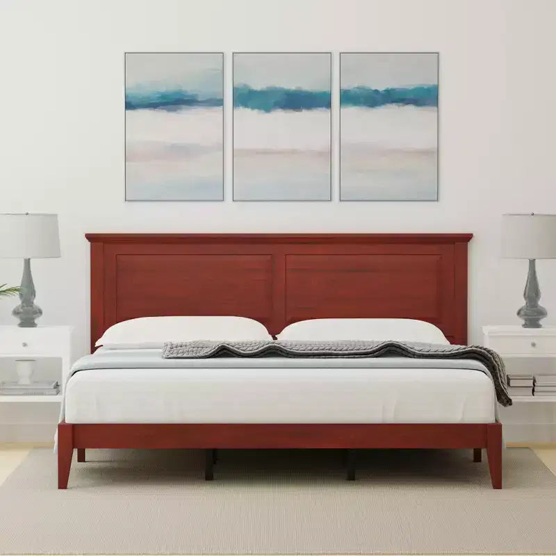 Glenwillow Home Cottage Style Solid Wood Platform Bed