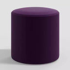 Skyline Furniture Round Thalia Ottoman in Velvet