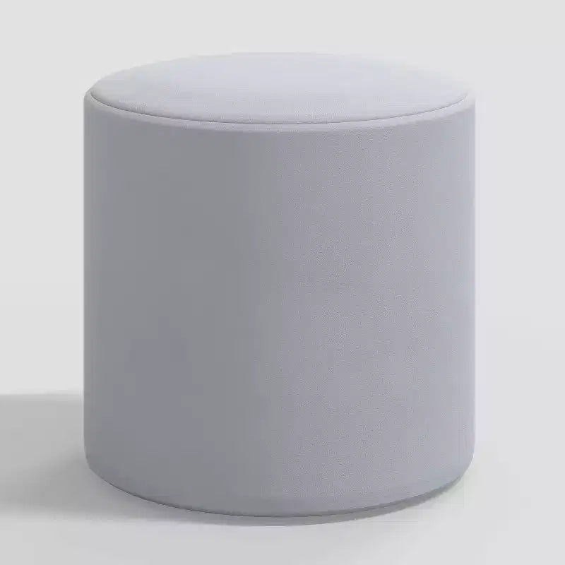 Skyline Furniture Round Thalia Ottoman in Velvet