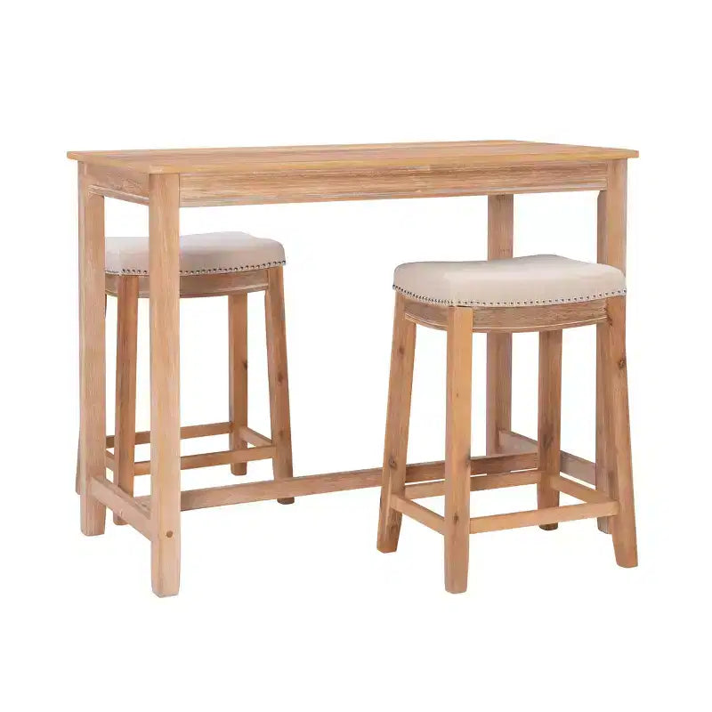 3pc Claridge Counter Height Dining Set - Linon