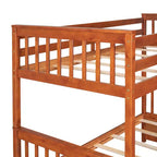 Twin over Full Bunk Bed with Built-in Ladder & Drawers, Pine Wood & MDF Bed Frame, Convertible into Two Beds - ModernLuxe