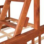 Twin over Full Bunk Bed with Built-in Ladder & Drawers, Pine Wood & MDF Bed Frame, Convertible into Two Beds - ModernLuxe