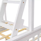 Twin over Full Bunk Bed with Built-in Ladder & Drawers, Pine Wood & MDF Bed Frame, Convertible into Two Beds - ModernLuxe