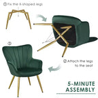 Yaheetech Accent Chair Modern Armchair for Living Room