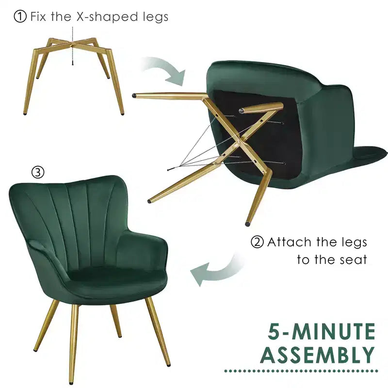 Yaheetech Accent Chair Modern Armchair for Living Room