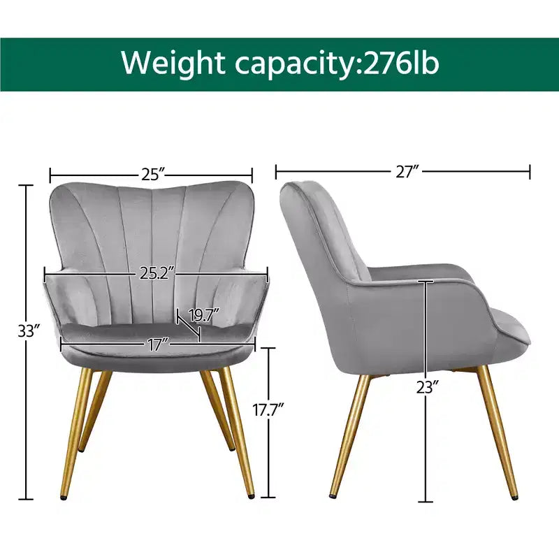 Yaheetech Accent Chair Modern Armchair for Living Room