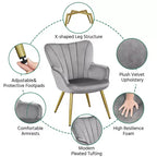 Yaheetech Accent Chair Modern Armchair for Living Room
