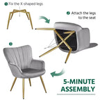 Yaheetech Accent Chair Modern Armchair for Living Room
