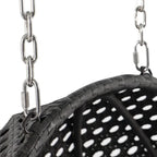 LeisureMod 2 Person Hanging Egg Chair with Stand - Outdoor/Indoor Rattan Wicker Patio Swing Hammock Lounger with Cushions