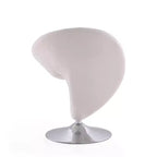 Set of 2 Curl Wool Blend Swivel Accent Chairs - Manhattan Comfort
