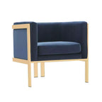 Set of 2 Paramount Velvet Accent Armchairs - Manhattan Comfort
