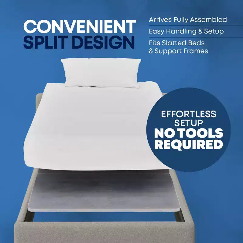Continental Sleep 1.5-Inch Split Fully Assembled Bunkie Board for Mattress/Bed Support