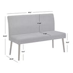Buylateral Ripton Mid Century Modern Upholstered Dining Bench