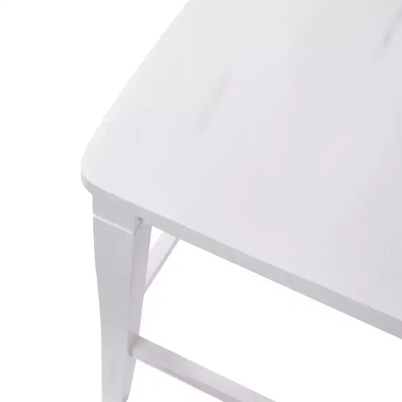 Merrick Lane Set of Two Classic Wooden Ladderback Counter Height Barstools with Solid Wood Seats