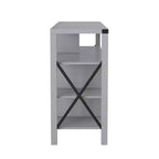 Emma and Oliver Modern Rustic Farmhouse Media Console Cabinet with Spacious Open and Closed Storage