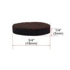 Unique Bargains Round Self-Stick Non-Slip Anti-Scratch Floor Protector Furniture Felt Pads Dark Brown 50 Pcs