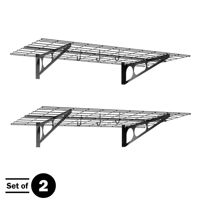 Heavy Duty Bike Rack with 6 Hooks - Capacity to Store 4 Bikes by Rad Sportz