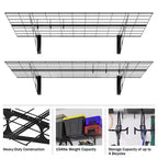 Heavy Duty Bike Rack with 6 Hooks - Capacity to Store 4 Bikes by Rad Sportz