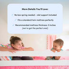 Max & Lily Bunk Bed Twin over Full with Trundle, Solid Wood Scandinavian Style Bunk Beds for Kids