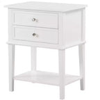 Passion Furniture Newton 2-Drawer Nightstand (28 in. H x 22 in. W x 16 in. D)