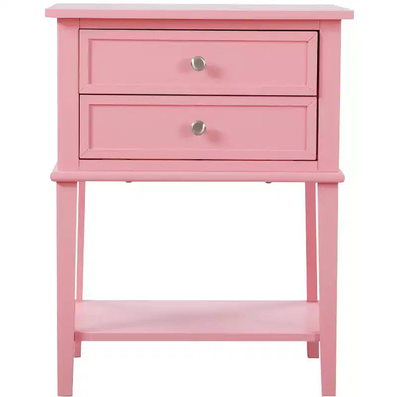 Passion Furniture Newton 2-Drawer Nightstand (28 in. H x 22 in. W x 16 in. D)