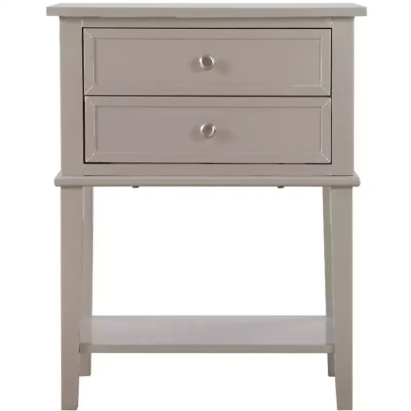 Passion Furniture Newton 2-Drawer Nightstand (28 in. H x 22 in. W x 16 in. D)