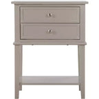 Passion Furniture Newton 2-Drawer Nightstand (28 in. H x 22 in. W x 16 in. D)