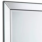 Uttermost Verne Matte Black Edging 24 x 38 Rectangular Wall Mirror