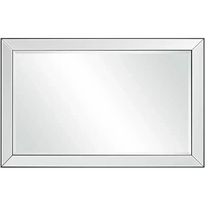 Uttermost Verne Matte Black Edging 24 x 38 Rectangular Wall Mirror