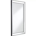 Uttermost Verne Matte Black Edging 24 x 38 Rectangular Wall Mirror