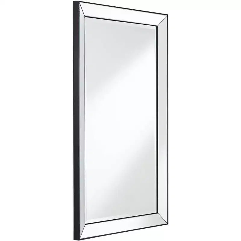 Uttermost Verne Matte Black Edging 24 x 38 Rectangular Wall Mirror