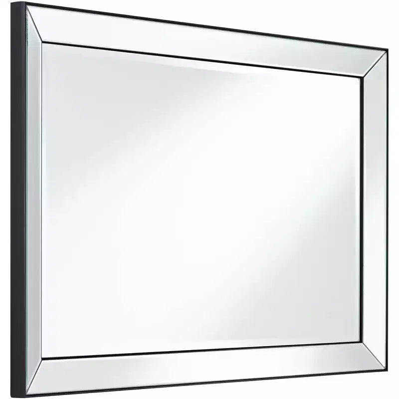 Uttermost Verne Matte Black Edging 24 x 38 Rectangular Wall Mirror