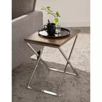 Kate and Laurel Laraway Folding Side Table