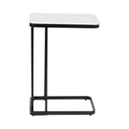 Kate and Laurel Credele Cultured Marble and Metal Accent C-Table
