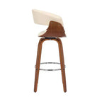 30" Julyssa Swivel Faux Leather Wood Counter Height Barstool - Armen Living