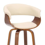 30" Julyssa Swivel Faux Leather Wood Counter Height Barstool - Armen Living