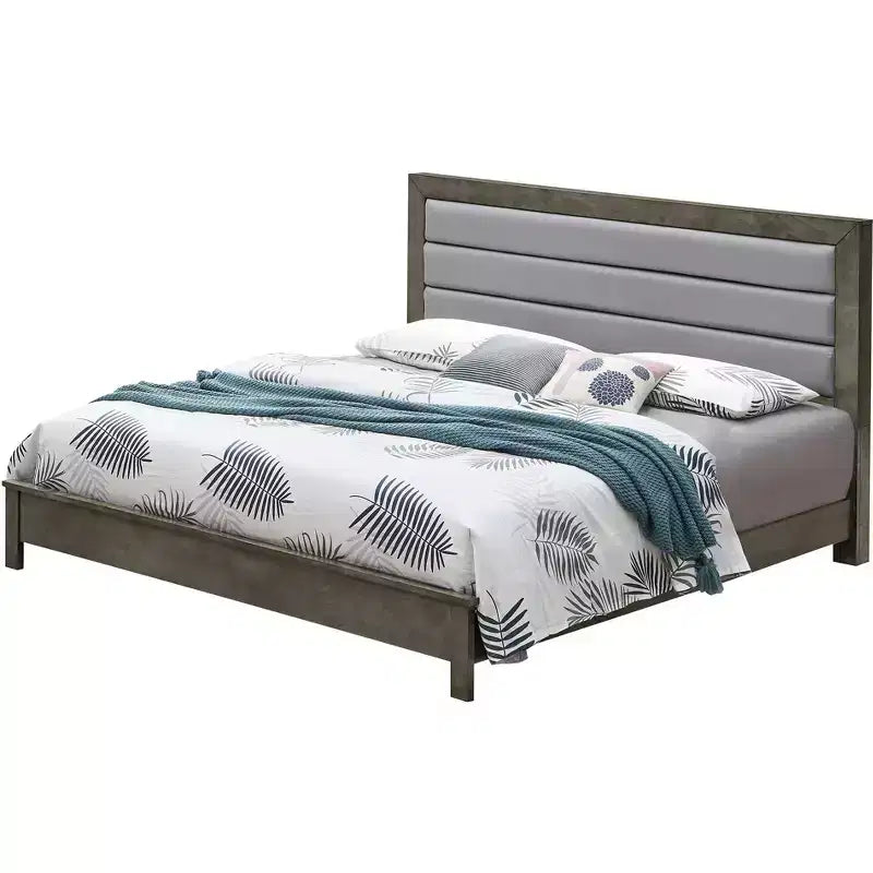 Passion Furniture Burlington Upholstered Queen Panel Bed