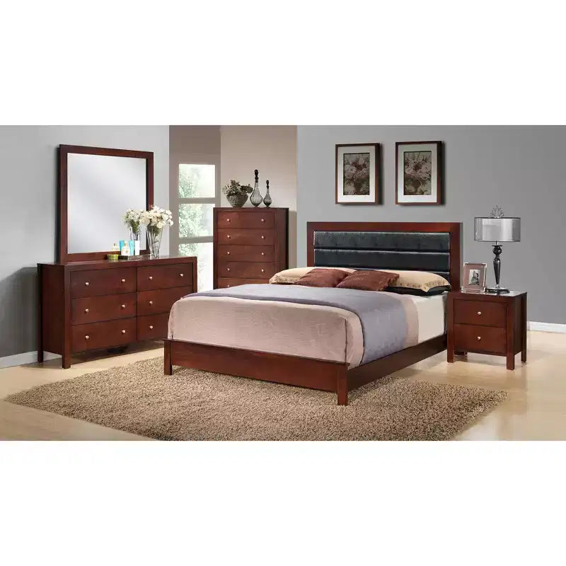 Passion Furniture Burlington Upholstered Queen Panel Bed