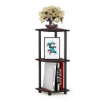 Furinno 3-Tier Corner Display Rack Multipurpose Shelving Unit Industrial Ladder Bookcase