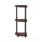 Furinno 3-Tier Corner Display Rack Multipurpose Shelving Unit Industrial Ladder Bookcase