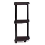 Furinno 3-Tier Corner Display Rack Multipurpose Shelving Unit Industrial Ladder Bookcase