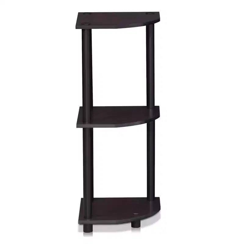 Furinno 3-Tier Corner Display Rack Multipurpose Shelving Unit Industrial Ladder Bookcase