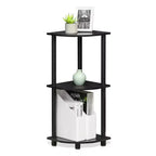 Furinno 3-Tier Corner Display Rack Multipurpose Shelving Unit Industrial Ladder Bookcase