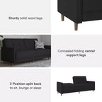 DHP Andora Coil Convertible Futon Couch