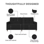 DHP Andora Coil Convertible Futon Couch
