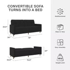 DHP Andora Coil Convertible Futon Couch