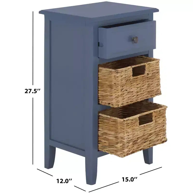 Everly Drawer Side Table - AMH5743 - Safavieh Couture