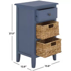 Everly Drawer Side Table - AMH5743 - Safavieh Couture