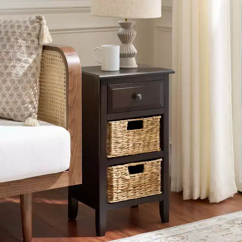 Everly Drawer Side Table - AMH5743 - Safavieh Couture